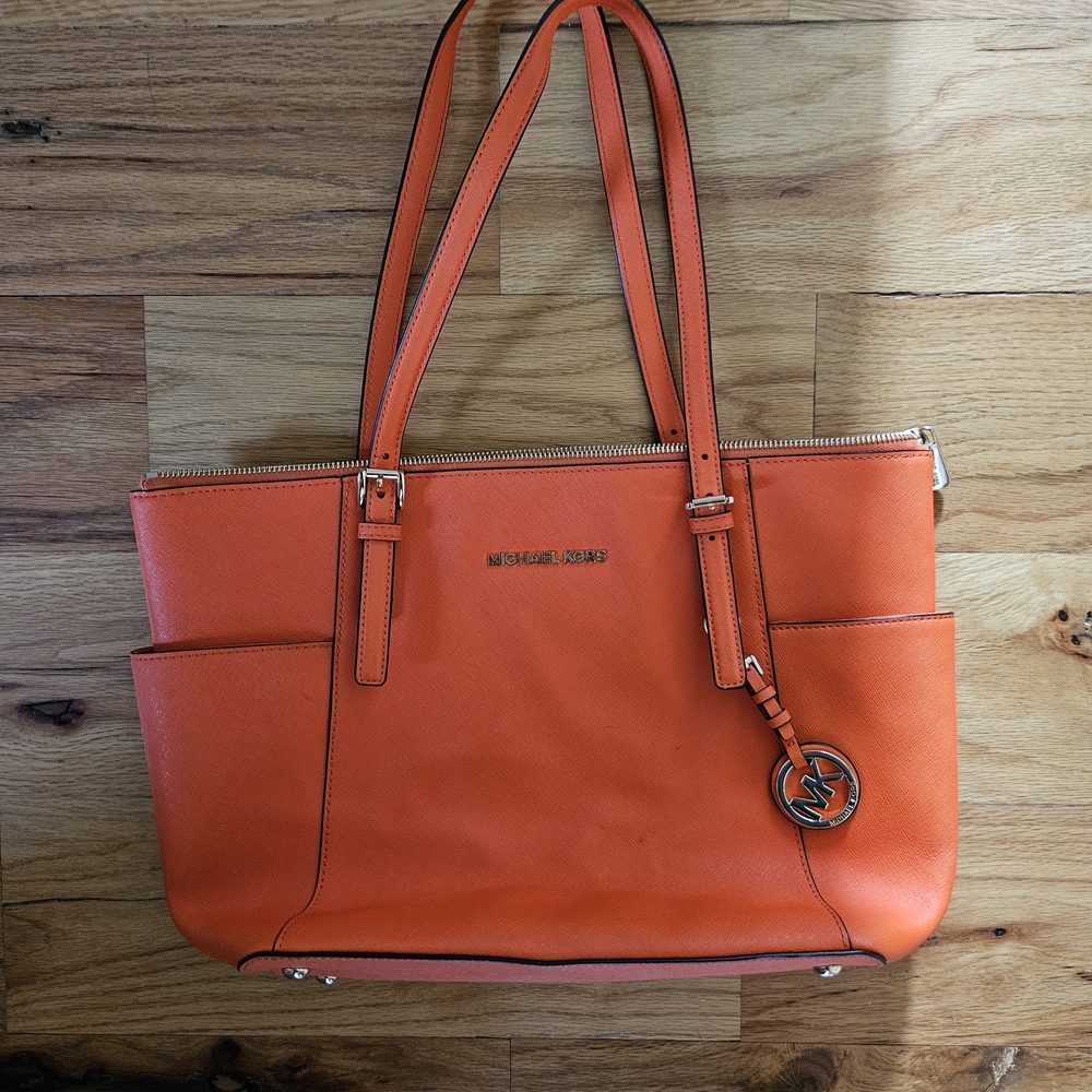 Michael Kors Orange Tote Bag